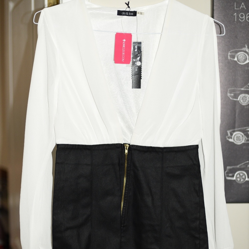Plunge Zip Romper